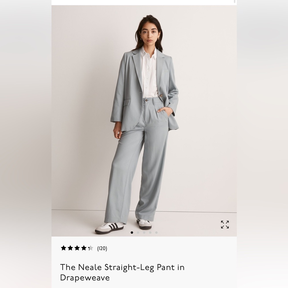 NWT Madewell Gray Tailored Pantsuit